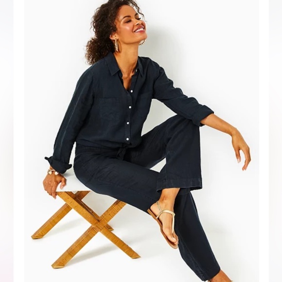 Lilly Pulitzer Pants - Brand New With Tags Lilly Pulitzer Linen Palazzo Pants